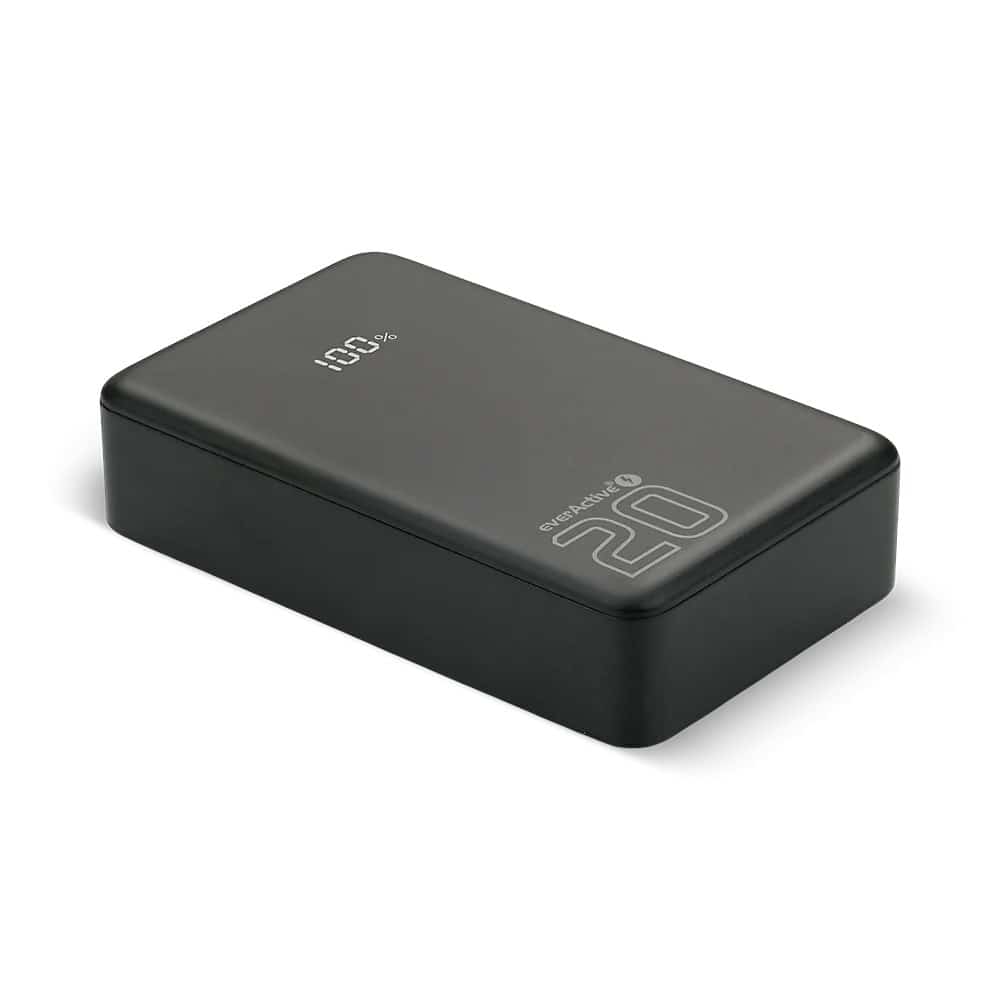 EVERACTIVE POWERBANK 20000mAh, 1x USB, 2x USB-C, 20W, QC4+