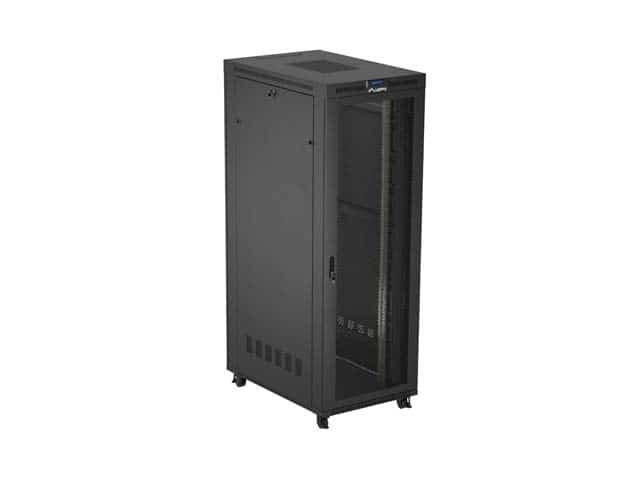 LANBERG INSTALACYJNA SZAFA STOJĄCA RACK 19" 47U 800X1200 CZARNA DRZWI PERFOROWANE LCD (FLAT PACK) V2
