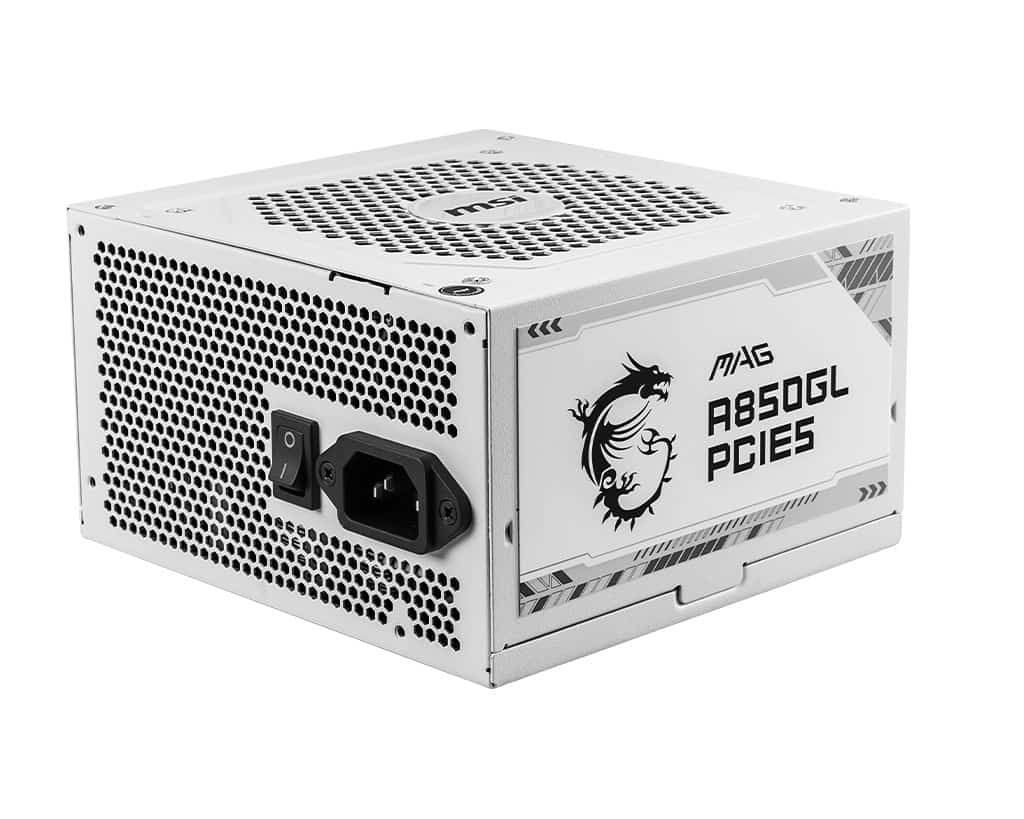 Zasilacz MSI MAG A850GL PCIE5 WHITE 850W 80+ Gold ATX 3.1 (OUTLET)