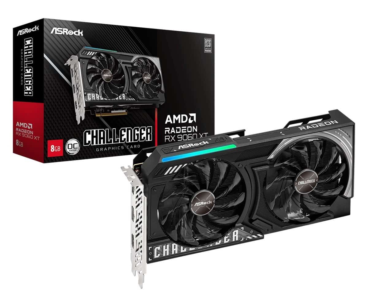 Karta graf. Asrock RX9060XT Challenger 8GB OC (OUTLET)