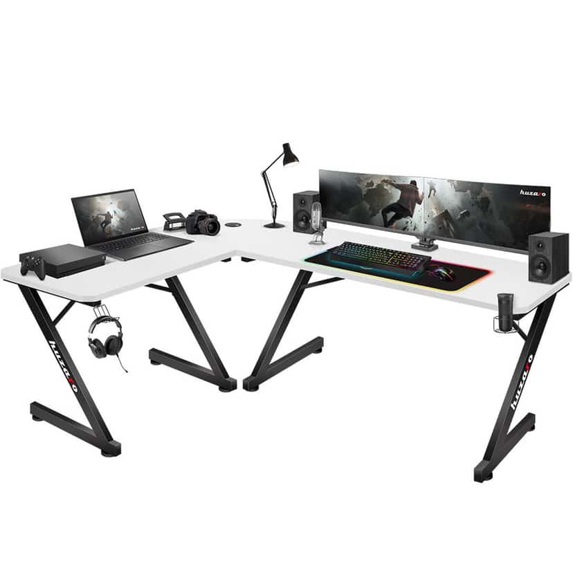 Biurko gamingowe Huzaro Hero 7.0 White (OUTLET)