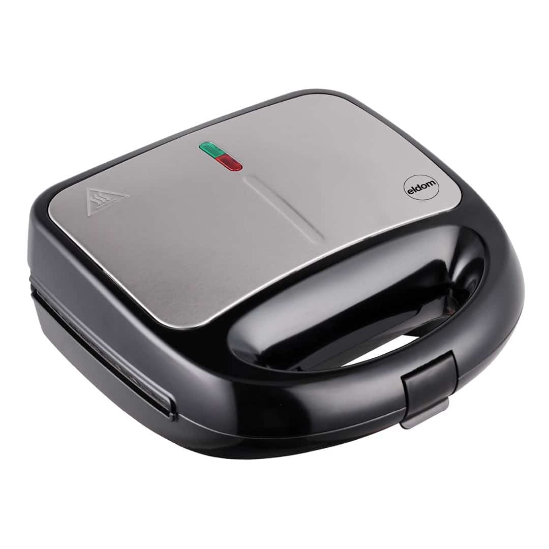 ELDOM OPIEKACZ WIELOFUNKCYJNY 5 IN 1 ST250 850W WYMIENNE PŁYTY: SANDWICH, GRILL, GOFRY, ORZESZKI, MINI PĄCZKI