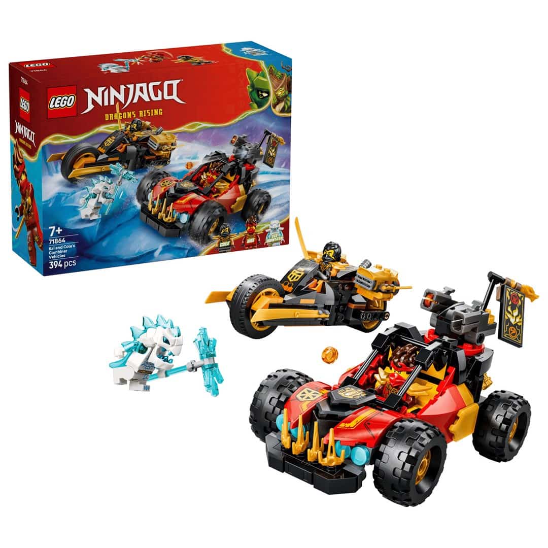 LEGO Ninjago 71864 - Wielofunkcyjne pojazdy Kaia i Cole'a