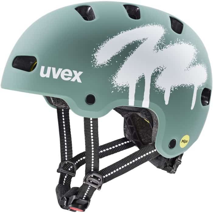 Kask rowerowy dziecięcy UVEX Kid 4 Style MIPS, green