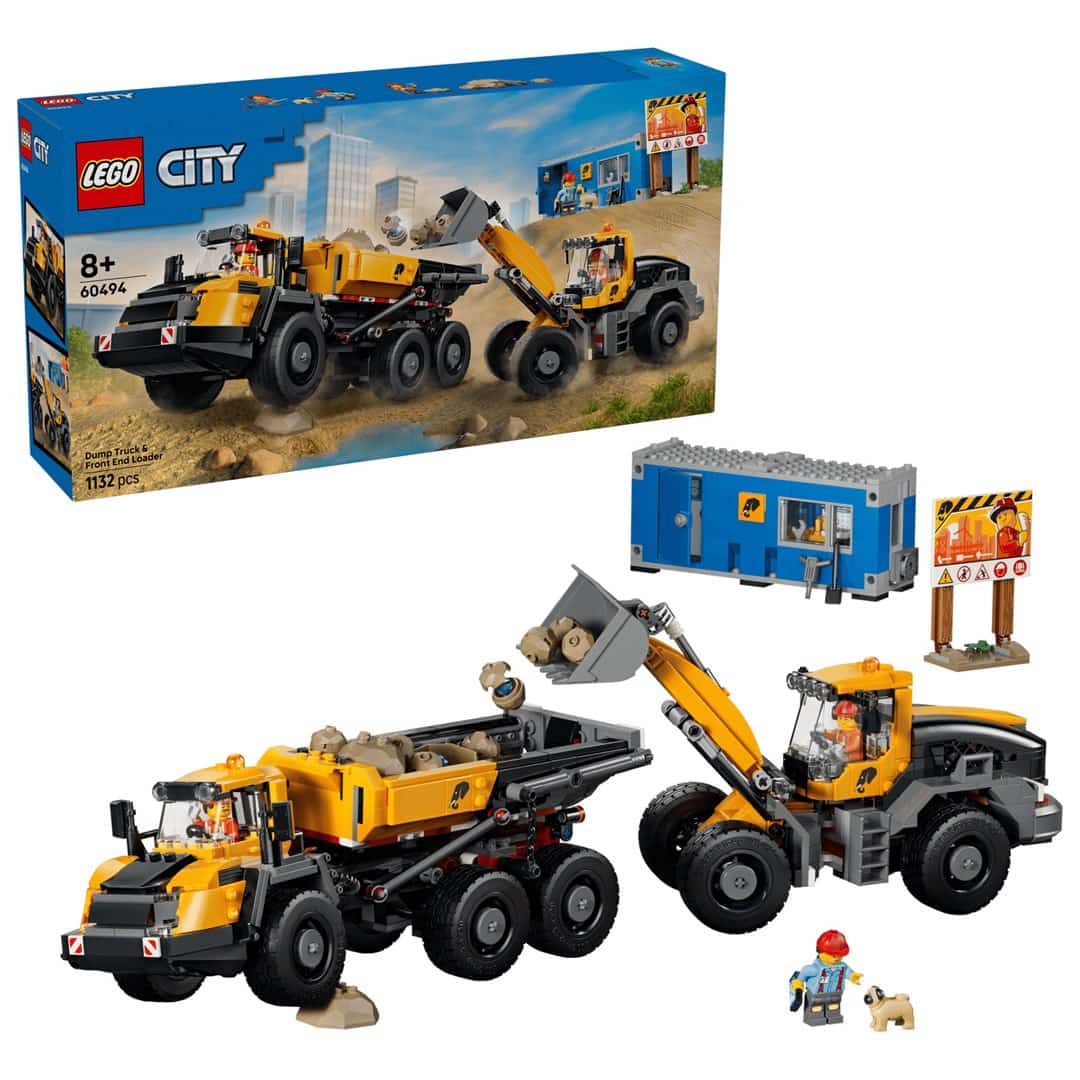 LEGO City 60494 - Wywrotka i ładowarka czołowa