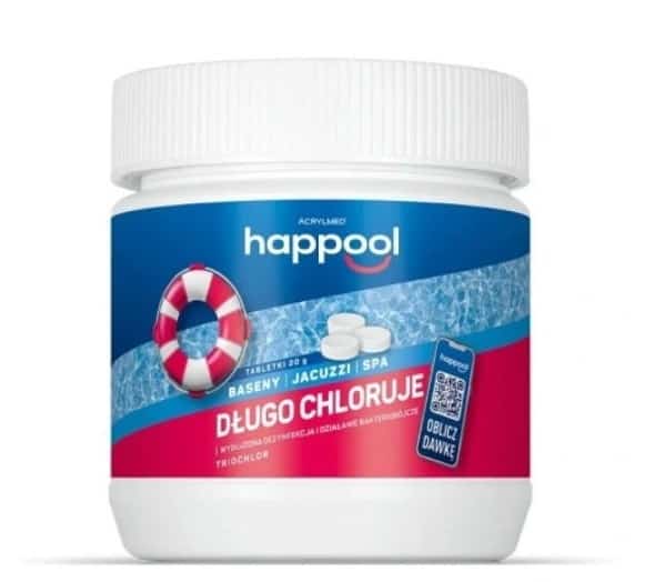 Acrylmed 0,4kg Triochlor 20g przedłużona dezynfekcja - tabletki