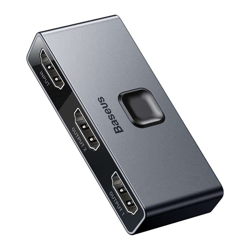 BASEUS DWUKIERUNKOWY ROZDZIELACZ SPLITTER HDMI MATRIX, 2X1 / 1X2, 4K