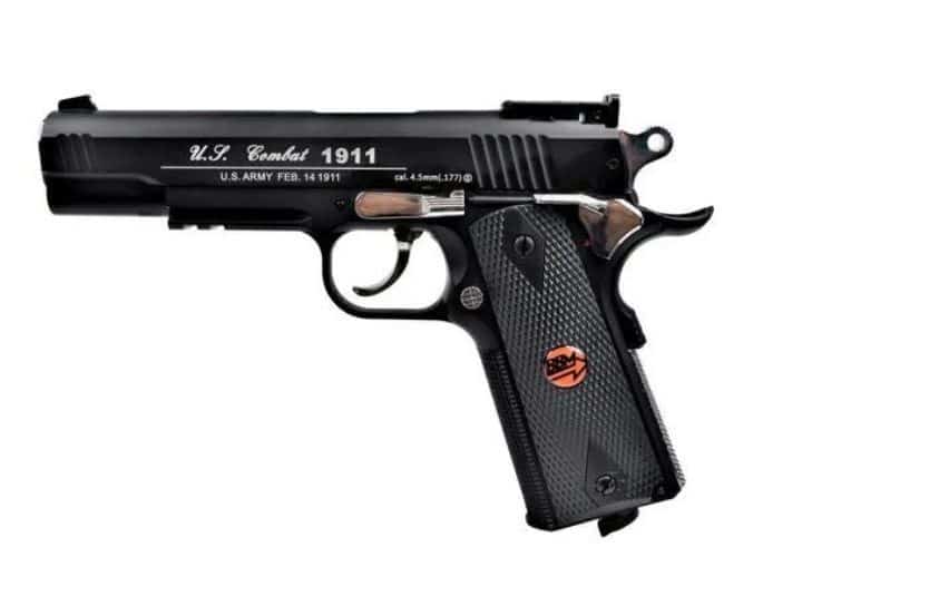 Pistolet wiatrówka BRUNI 816 US Combat kal. 4,5 mm BB, 20-strzałowy CO-2, do 17J