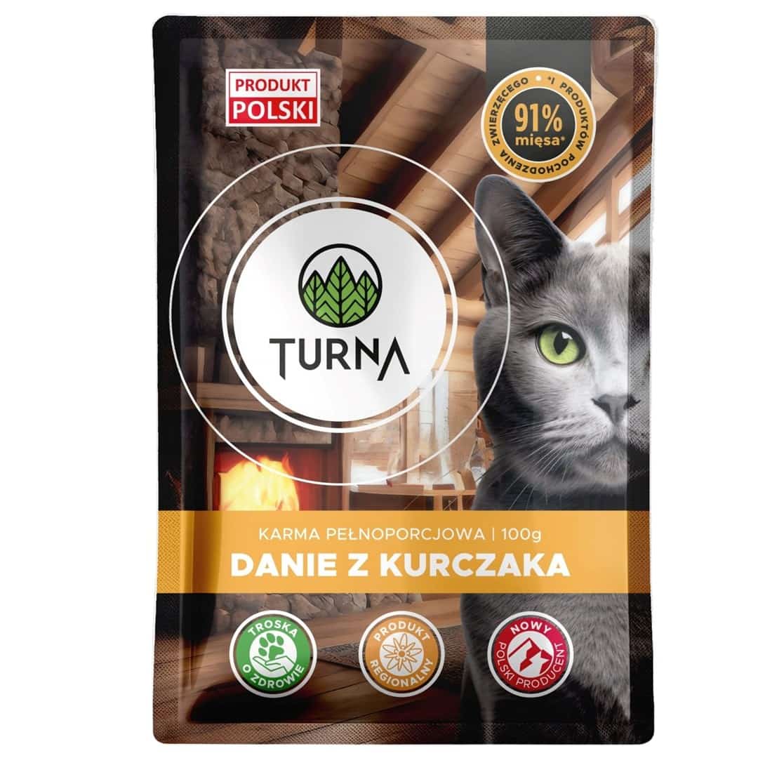 TURNA Cats danie z kurczaka mokra karma 100g