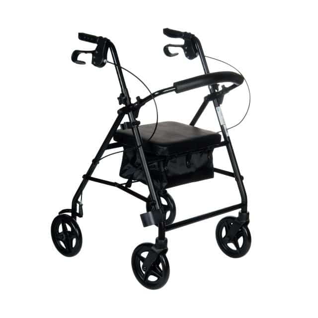 Chodzik rehabilitacyjny czterokołowy RF-610 Czarny