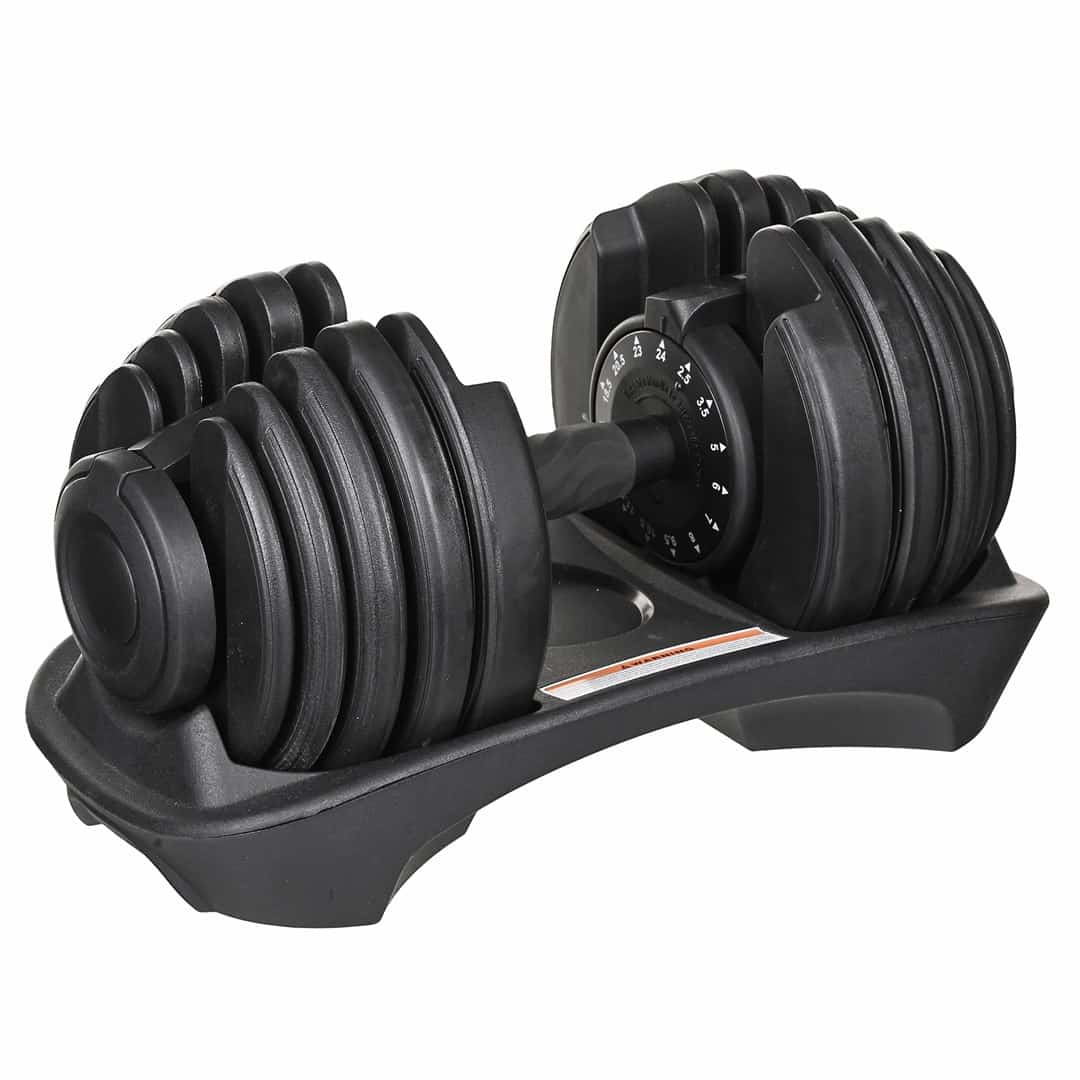 Hantel żeliwny regulowany automat 24 kg REBEL ACTIVE (OUTLET)