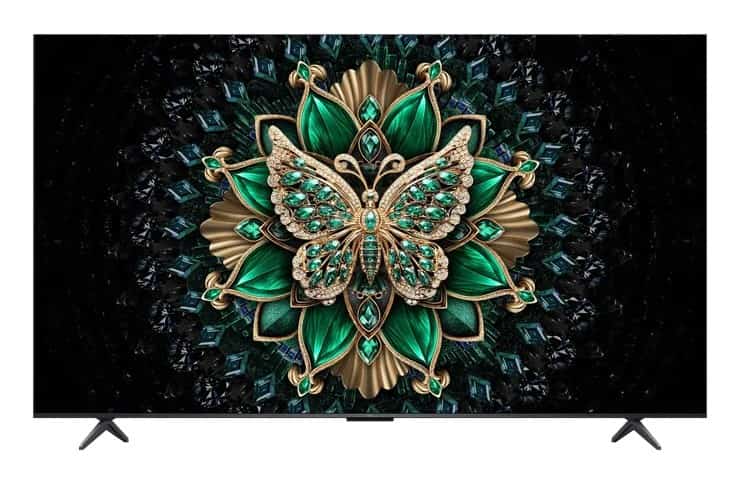 Telewizor TCL 55C6K QD-Mini LED 55" 4K Ultra HD Google TV Dolby Atmos DVB-T2 Metaliczny (OUTLET)