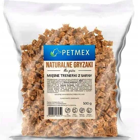 PETMEX Mięsne treneki z sarny dla psa 500g