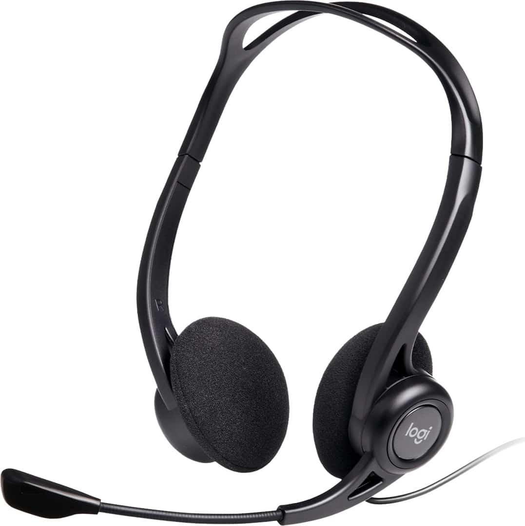 Słuchawki z mikrofonem Logitech 960 981-000100 (kolor czarny) (OUTLET)