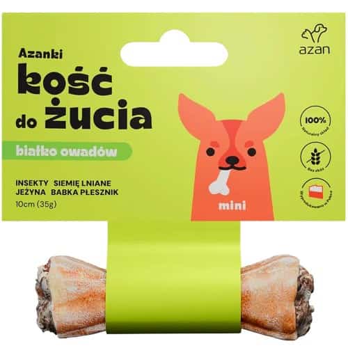 AZANKI Kość z insektami i siemieniem lnianym MINI 10cm