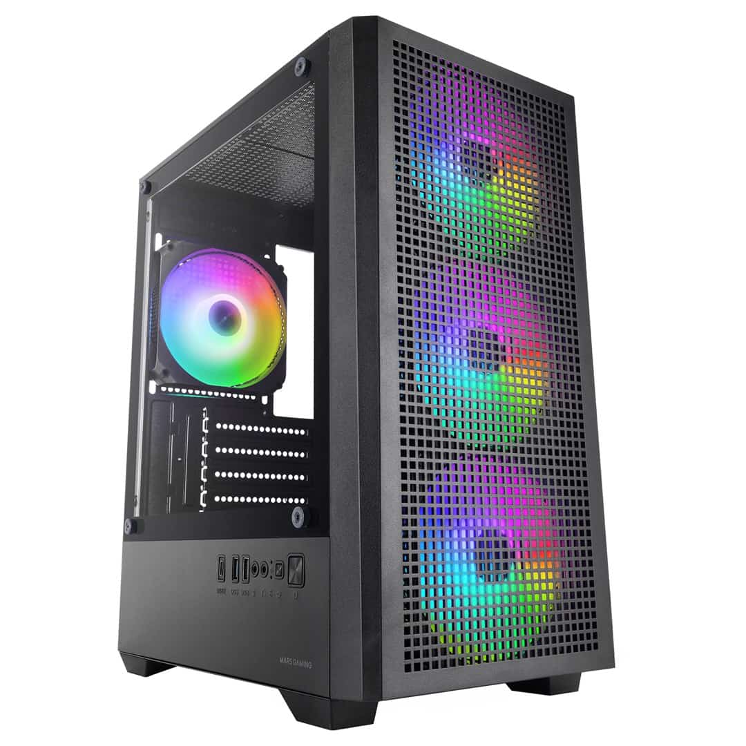 TACENS MARS MC-QUANTUM 3xFDB120+1xARGB120 USB-C ATX-obudowa/cases