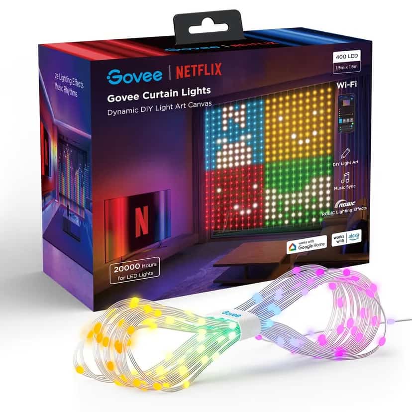 Govee Kurtyna świetlna Wi-Fi i Bluetooth (wersja Netflix Co-Branding) H70BC