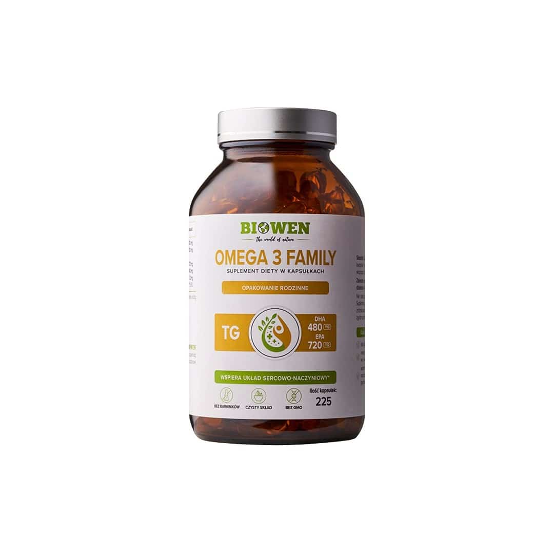 BIOWEN Omega 3 TG Family - 720mg EPA,480mg DHA - 225 kaps