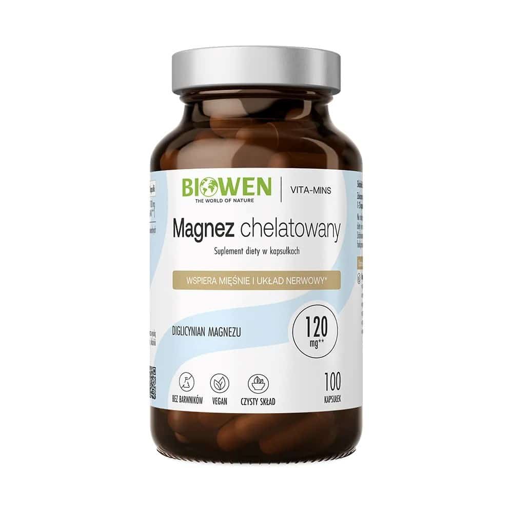 BIOWEN Magnez chelatowany- Diglicynian- 100kaps.