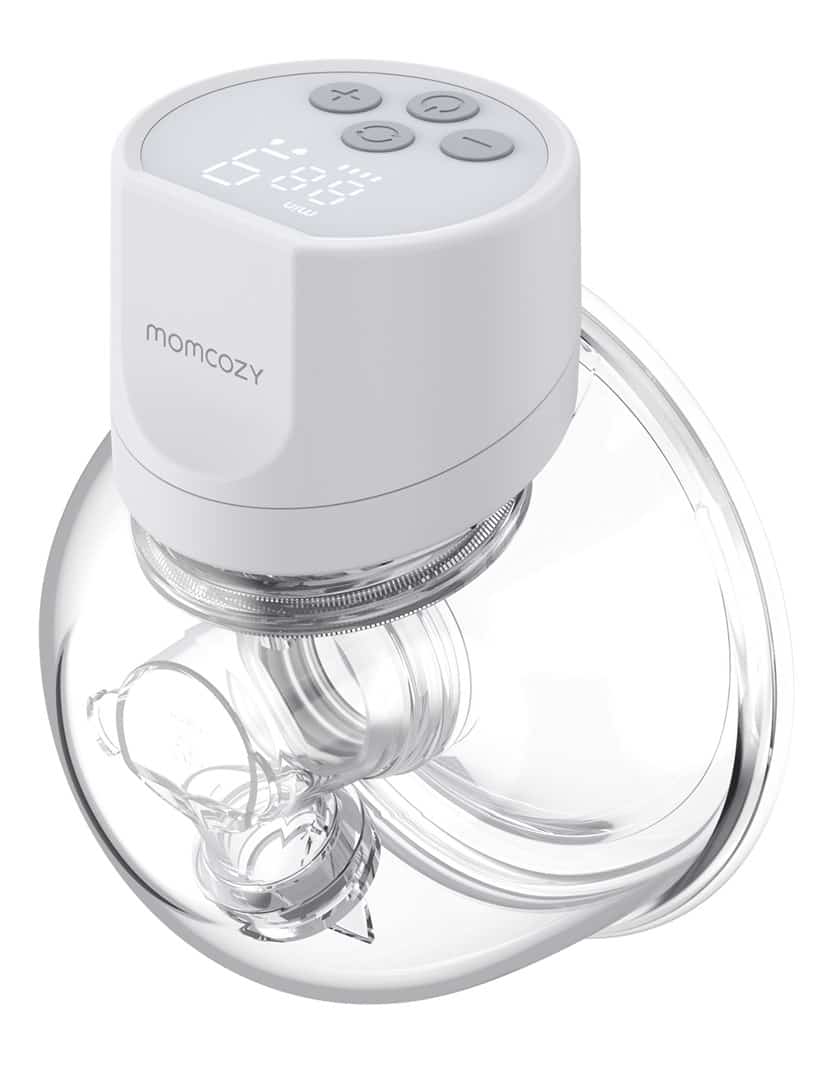 MOMCOZY S12 Pro – noszony laktator, biały, zestaw podwójny 180ml