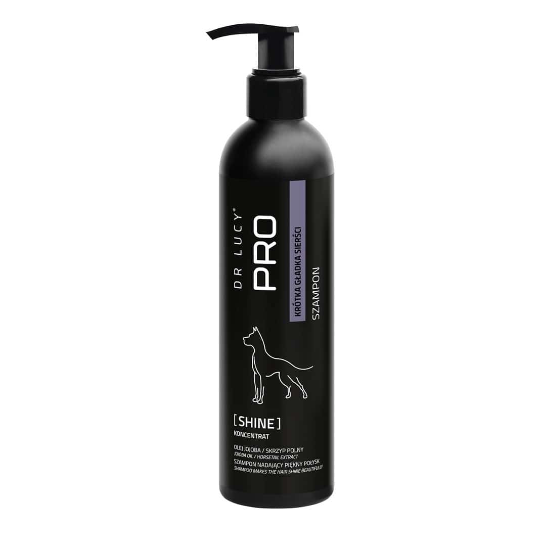 DR LUCY - PRO SHINE 250 ML - ODŻYWCZY, NAWILŻAJĄCY SZAMPON DLA PSÓW KRÓTKOWŁOSYCH