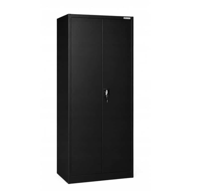 Iron Mate Szafa Gospodarcza Metalowa SATURN 185x90x45 Czarna RAL9005