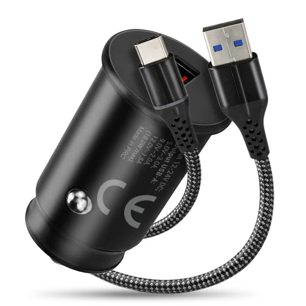EVERACTIVE ŁADOWARKA SAMOCHODOWA 1 X USB CZARNA + KABEL CC-15QC