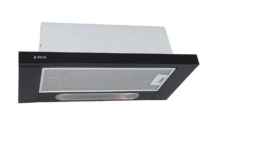 Okap teleskopowy ELICA ELITE 14 LUX 60 cm | sterowanie dotykowe | LED | czarny (OUTLET)