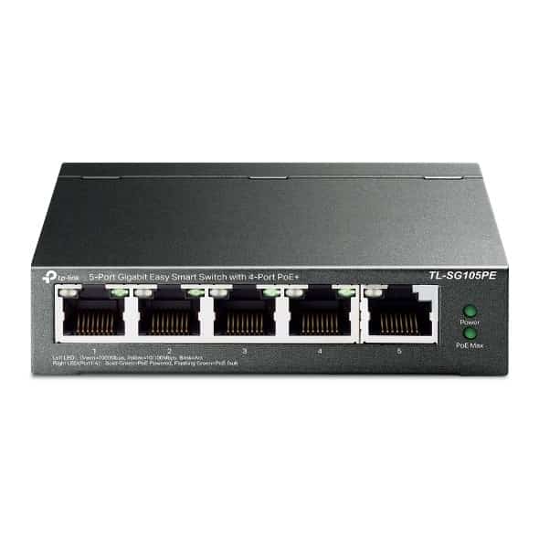 SWITCH TP-Link TL-SG105PE, 5 portów RJ45 10/100/1000 Mb/s, 4 porty PoE+