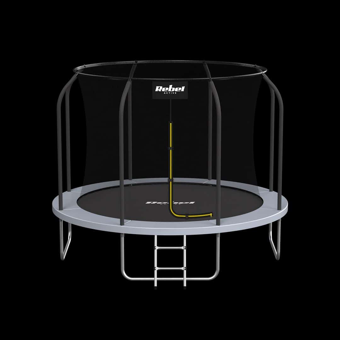 Trampolina ogrodowa Rebel Active Pro 8ft (244 cm) z siatką i drabinką, model RBA-8001 (Outlet)