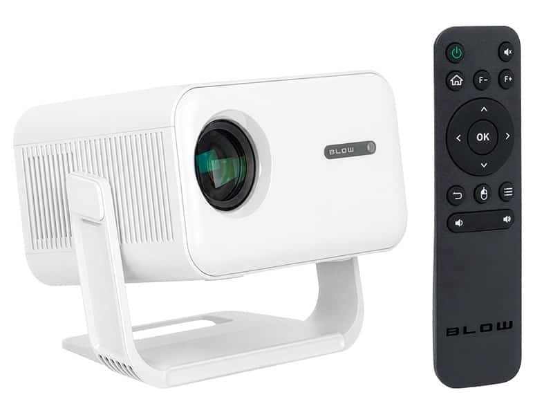 Projektor przenośny BLOW AndroidTV FullHD MaxView biały