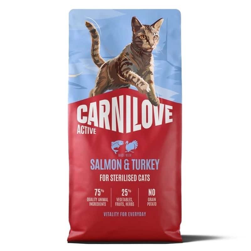CARNILOVE ACTIVE CAT SALMON&TURKEY STERILISED 6kg