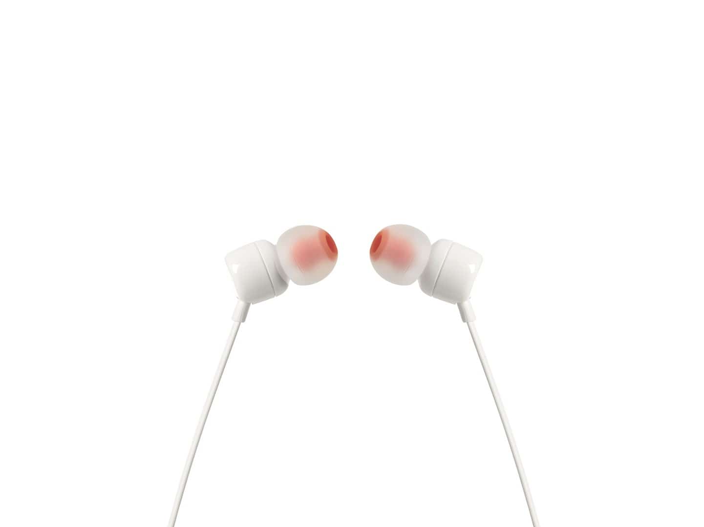 Słuchawki dokanałowe JBL T110 Białe (OUTLET)