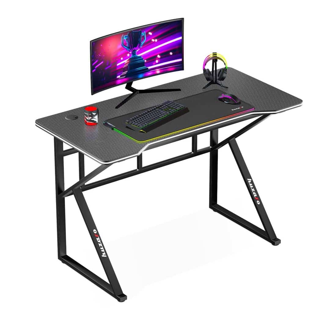 Biurko gamingowe Huzaro Hero 1.6 Black (OUTLET)