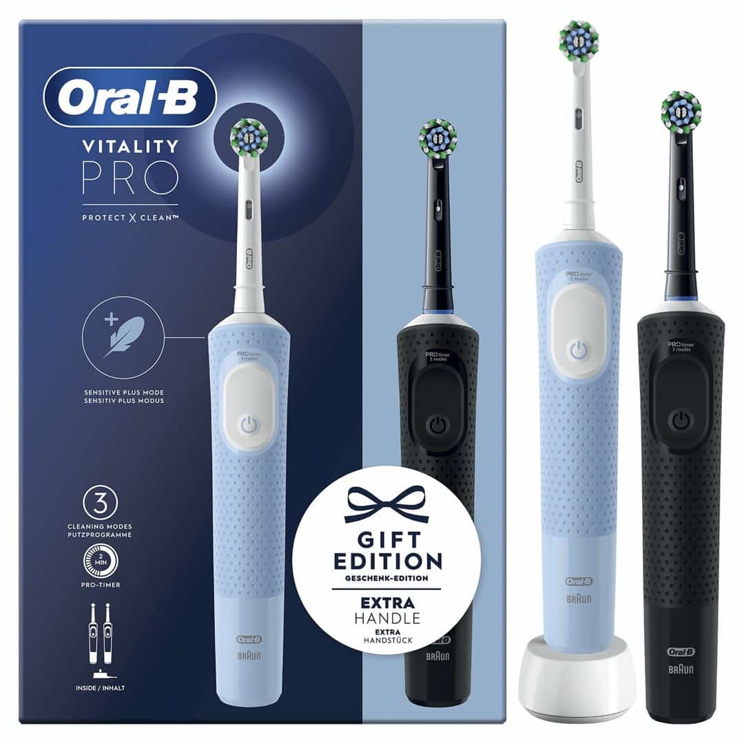 Szczoteczka elektryczna Oral-B Vitality Pro D103 Duo Black/ Lilac Violet