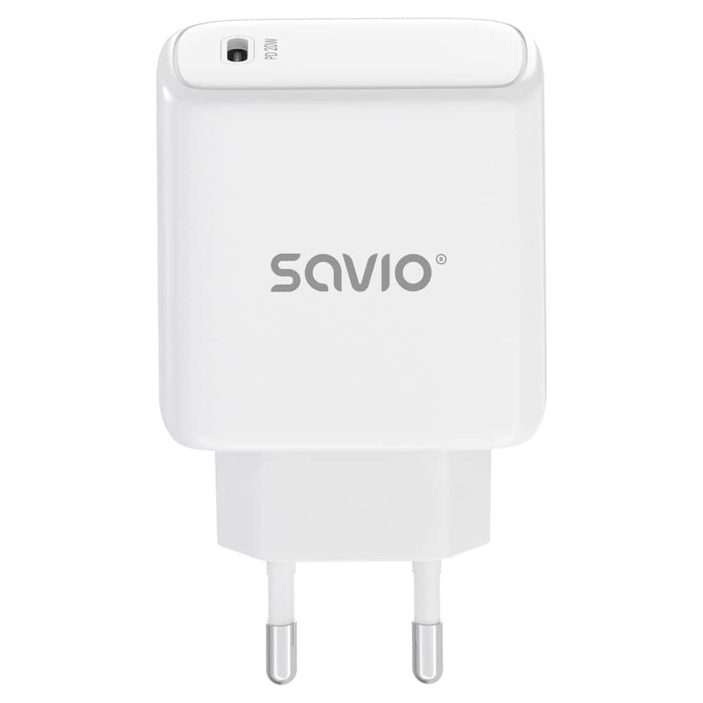 SAVIO ŁADOWARKA SIECIOWA LA-14 20W POWER DELIVERY 3.0, BIAŁA