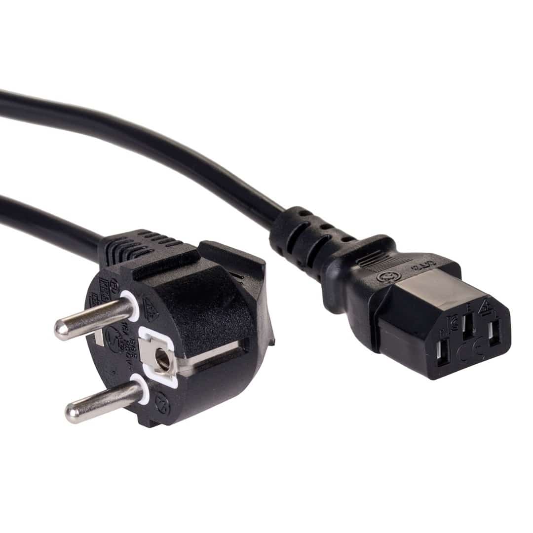 Kabel Akyga AK-PC AK-PC-06A (Hybrydowa standardu C/E/F (CEE 7/7) M - C13 M; 3m; kolor czarny)