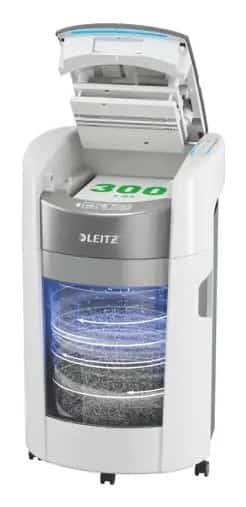 Niszczarka Leitz IQ Optimax AutoFeed 300, P4, 300 kartek, 25 l kosz
