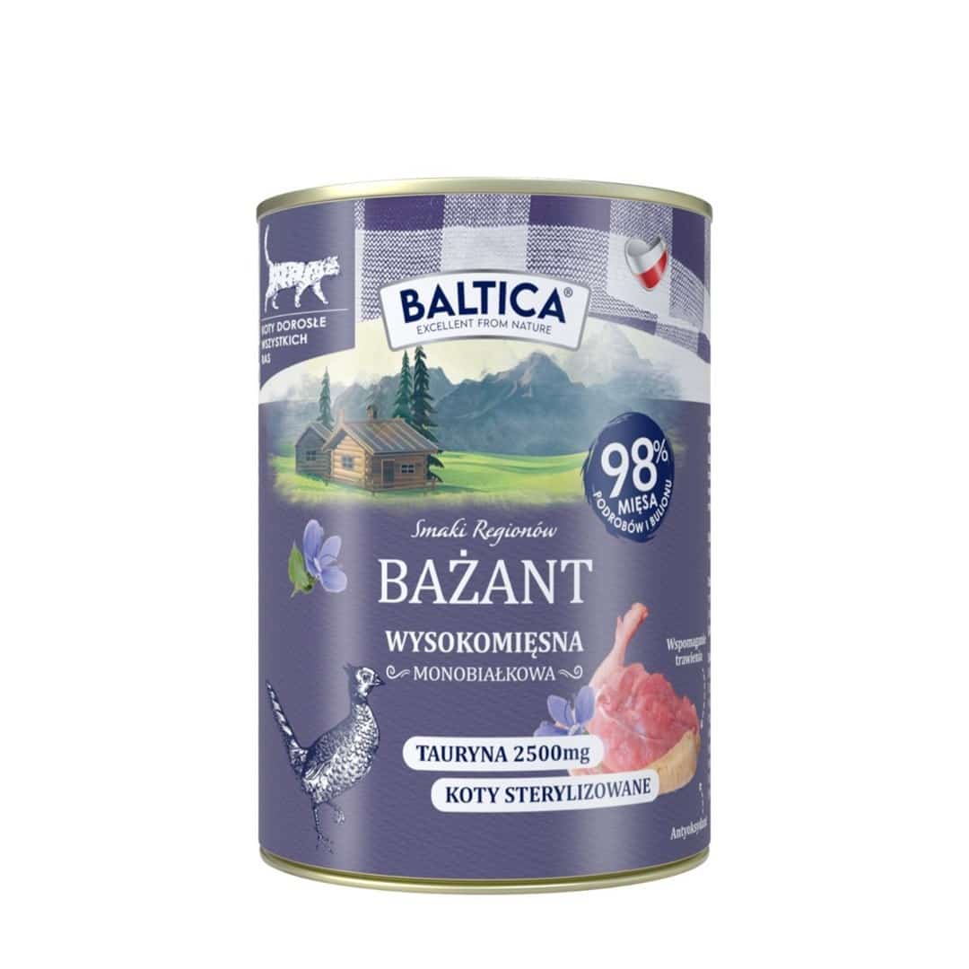BALTICA SMAKI REGIONÓW Kot dorosły Bażant 400g