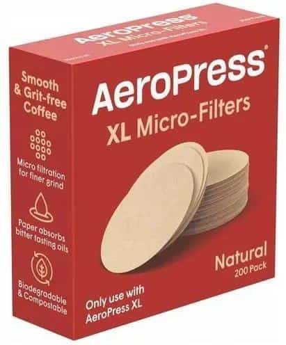 Filtry papierowe XL 200 sztuk AeroPress