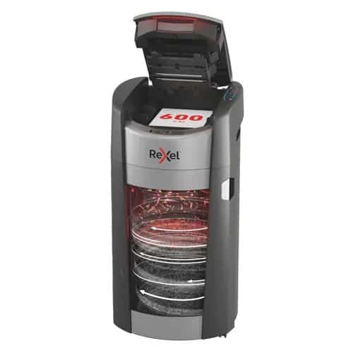 Niszczarka Rexel ShredMax AutoFeed+ 600M, P5, 600 kartek, 50 l kosz
