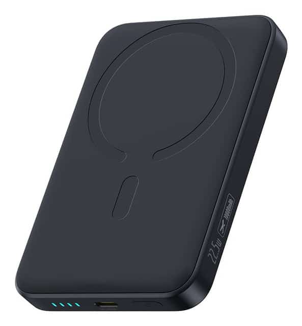 Powerbank Baseus EnerFill FM11 Ultra-Mini 10000mAh 22,5W kompatybilny z MagSafe z kablem Baseus Simple USB-C 20V/3A 30cm - czarny