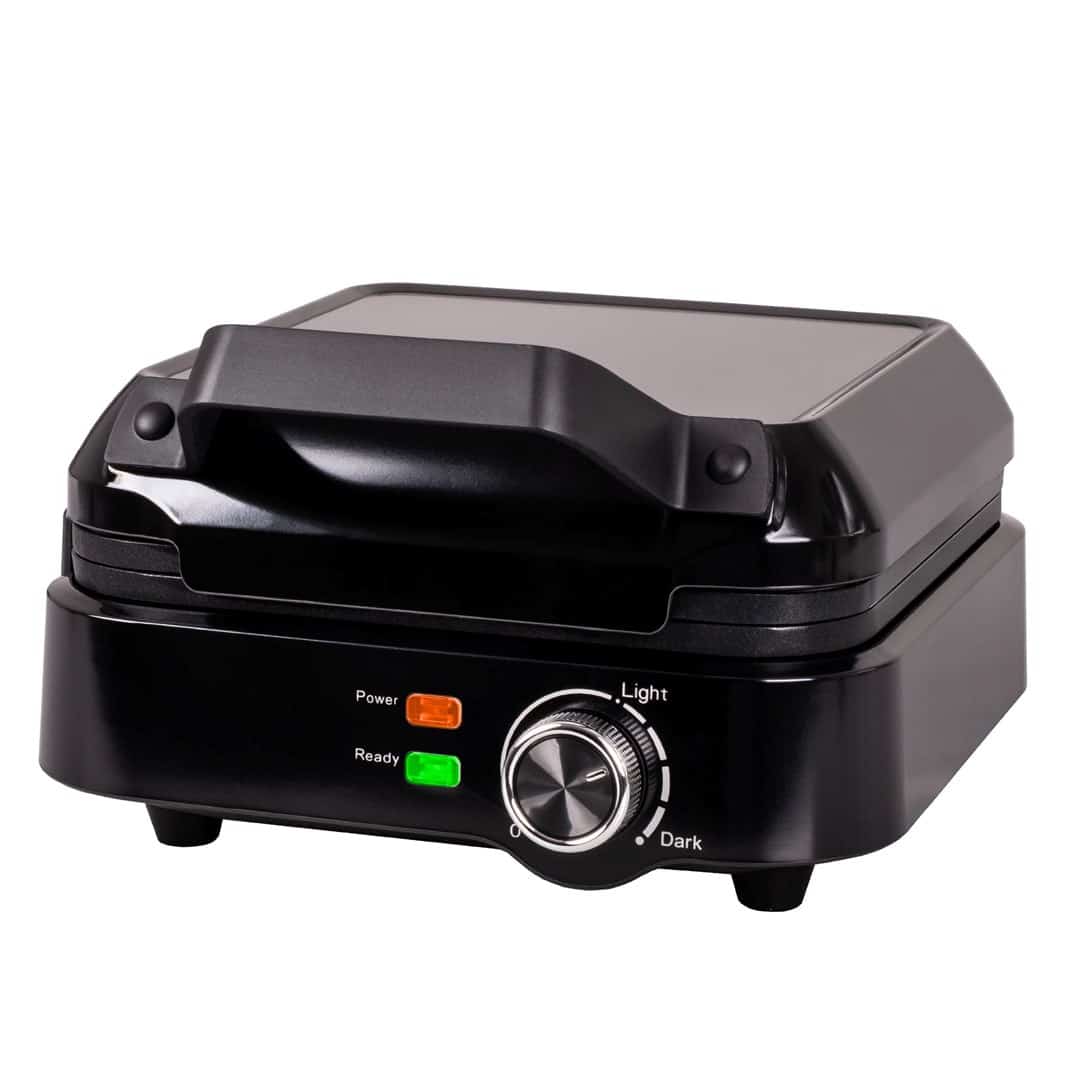 Waflownica ELDOM WA900, moc 1200-2000W, płynna regulacja temperatury, blokada pokrywy, nienagrzewający się uchwyt