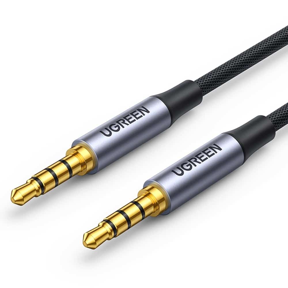 Kabel AUX Ugreen, mini jack 3.5mm (męski) - mini jack 3.5mm (męski), 3m, czarny