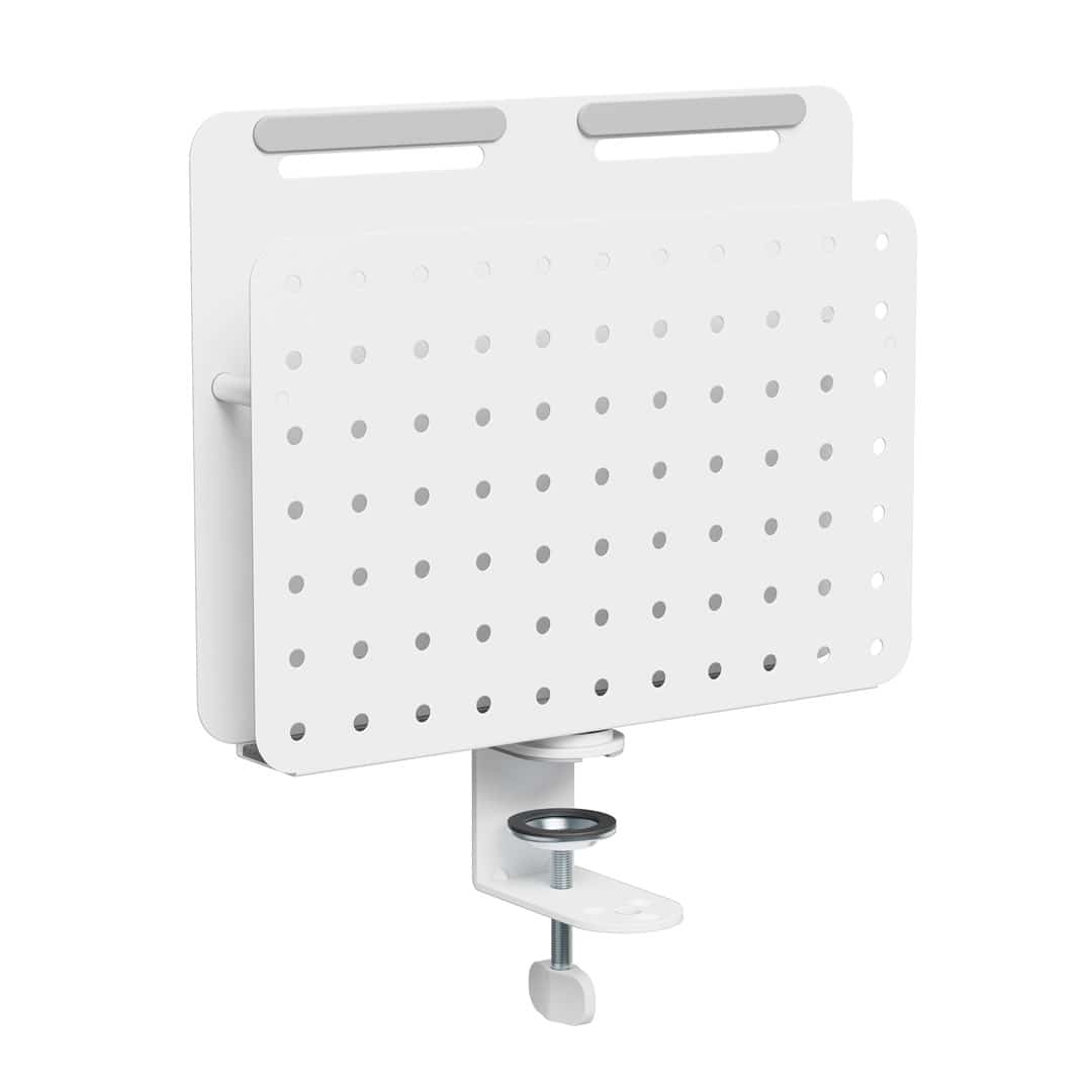 Activejet Organizer na biurko APB-006W. Obrotowa tablica perforowana z organizatorem pionowy. Kolor szaro biały.