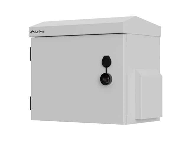 LANBERG SZAFA RACK WISZĄCA 10" HERMETYCZNA IP55 MONTAŻ NA ŚCIANIE/SŁUPIE 320X220X300 SZARA (ZŁOŻONA)