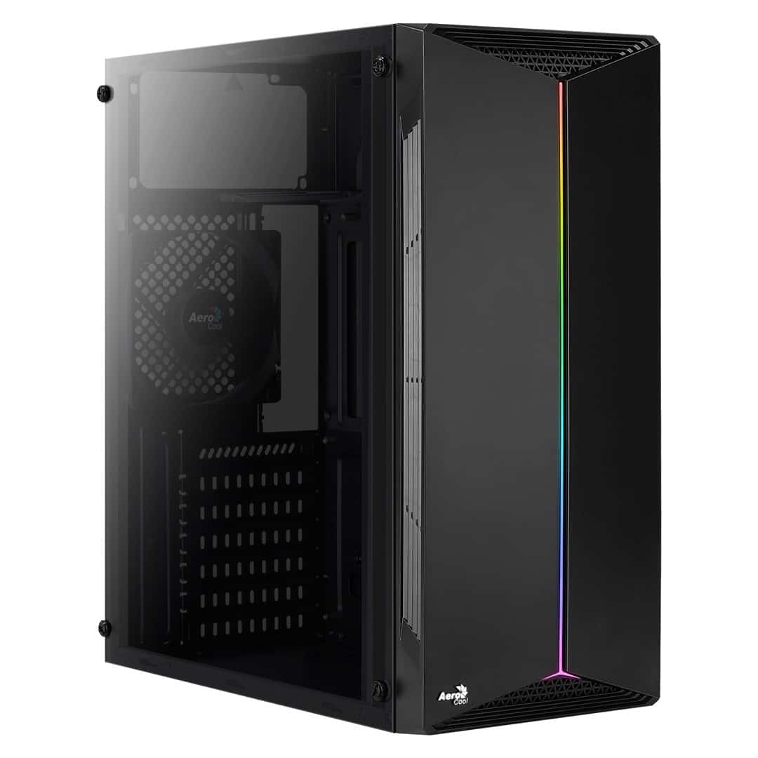 Obudowa Aerocool PGS SPLIT A AEROPGSSPLIT-A-BKRGB (ATX, Micro ATX, Mini ITX; kolor czarny) (WYPRZEDAŻ)