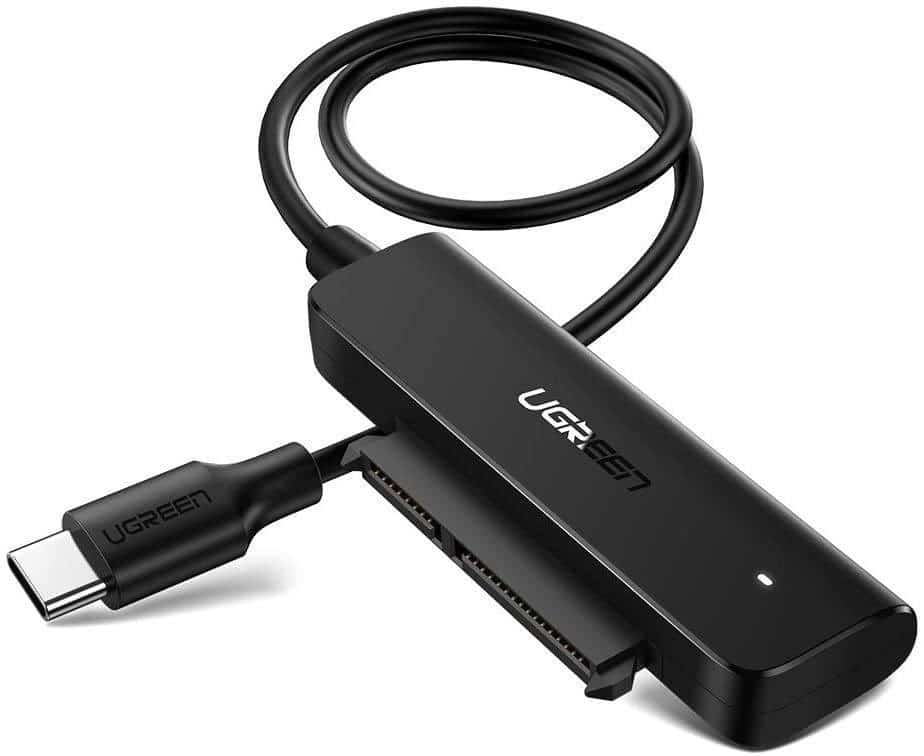 Ugreen Adapter  USB-C 3.0 Do Dysku SATA 2.5 50cm Srebrny AV144
