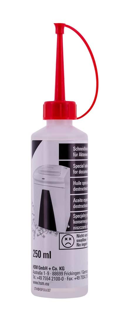 HSM Płyn czyszcząco-konserwujący do niszczarek 250ml — zdjęcie 1 z 3