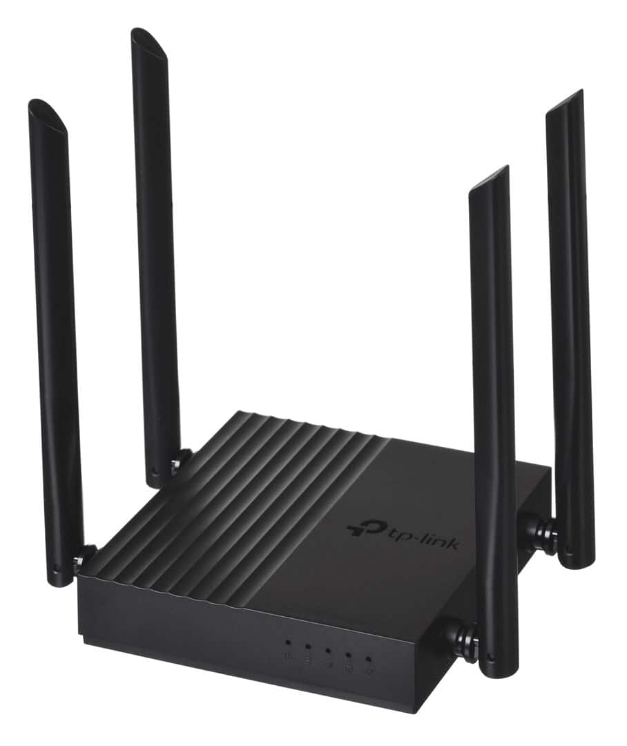 Router TP-LINK Archer C64 Obsługa standardu Wi-Fi 802.11ac Wave2 – 867 Mb/s w paśmie 5 GHz i 400 Mb/s w paśmie 2,4 GHz†. — zdjęcie 1 z 5